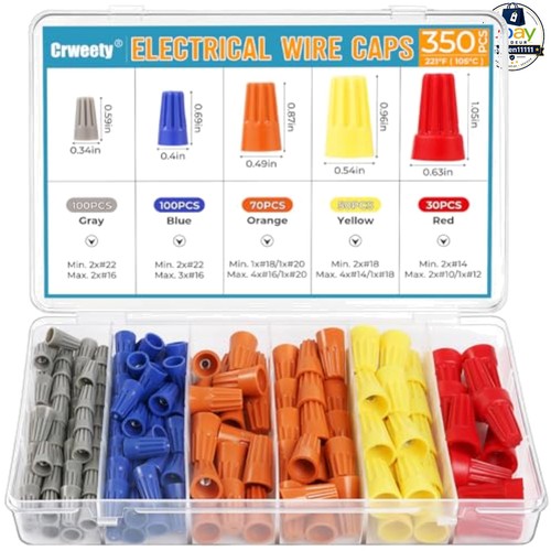Wire caps assortment kit 350 - caps,