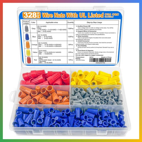 Wire nuts assortment kit - wire,